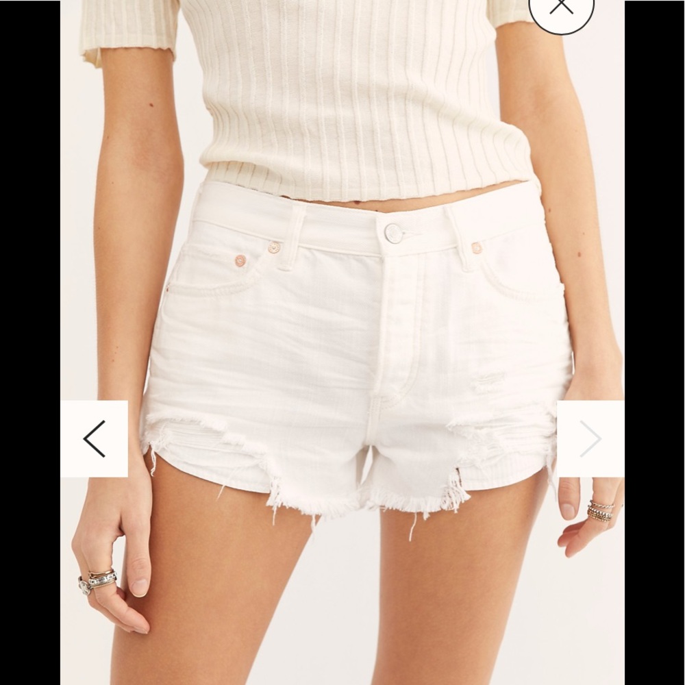 Free People Loving Good Vibrations Cutoffs shorts